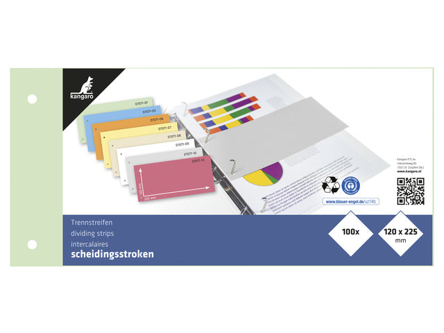 Scheidingsstrook Kangaro 2-gaats 225x120mm 180 grams RC groen