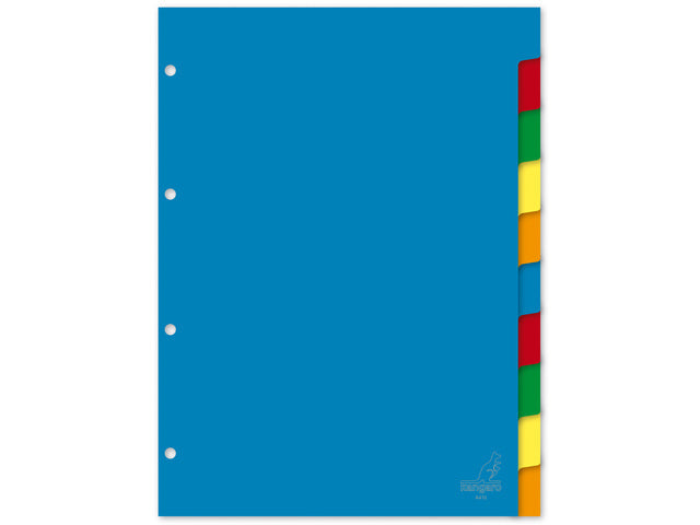 Kangaro-Tisch, A4, weiß, PP, 120 Mikron, sortiert, 4-fach, 10-fach