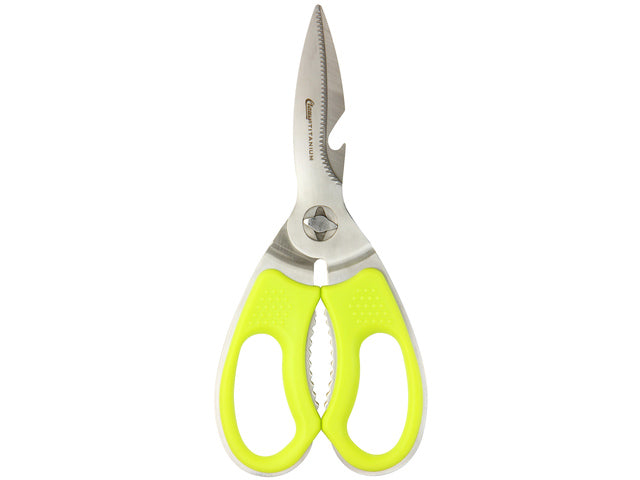 Schaar clauss titanium 21cm lime stelbaar op blister