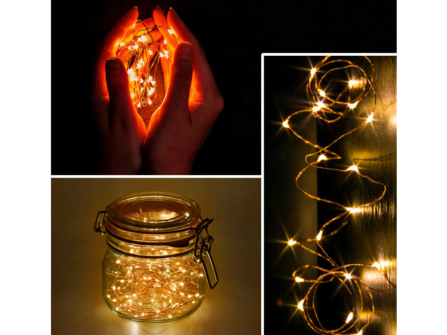 Lichtslinger Clauss LED 100 Led's 10m met USB aansluiting 5 volt met afstandsbediening