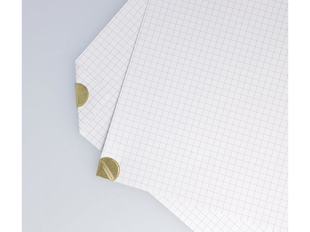 Hoekclips Westcott Aluminium goud kunststof doos 100 stuks