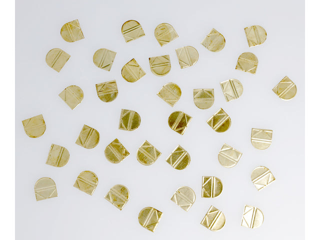 Hoekclips Westcott Aluminium goud kunststof doos 100 stuks