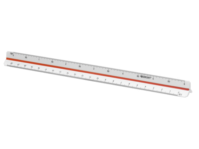Schaalstok Westcott 30cm 1:20/25/33,33/50/75/100