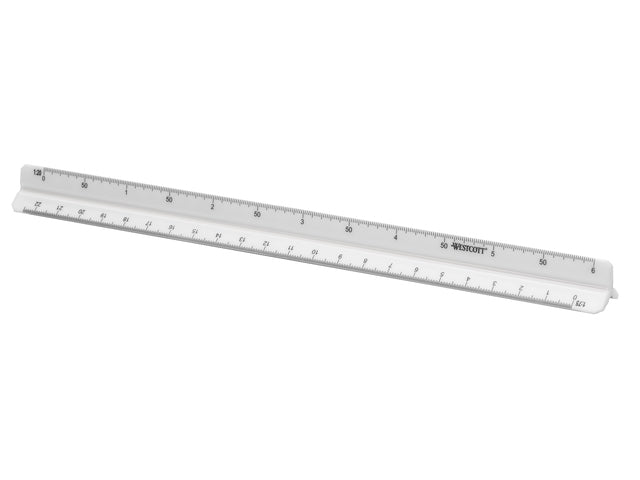 Schaalstok Westcott 30cm 1:20/25/50/75/100/125