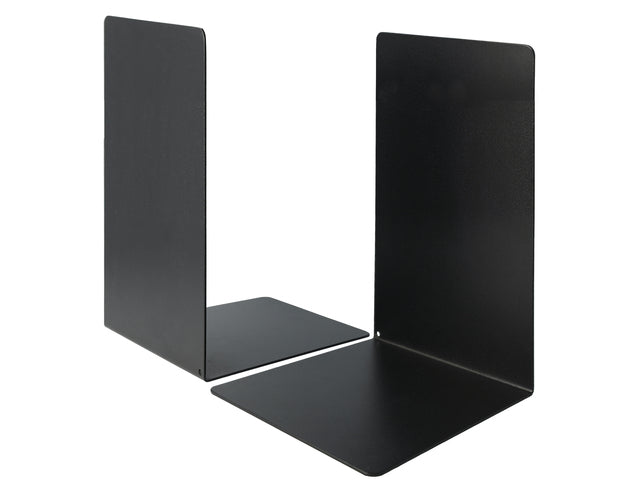 Boekensteun Westcott zwart metaal 2 stuks 130x240x140mm