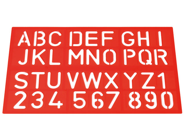 Sjablonen Westcott cijfers en letters assortie kleuren