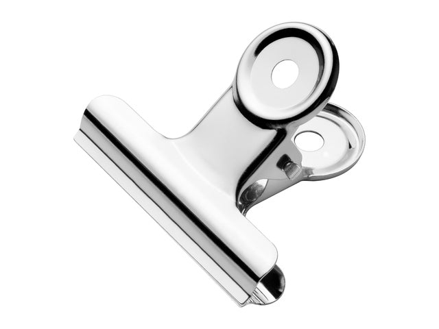 Bulldog klem Westcott 51x10,7mm metaal zilver 10st.