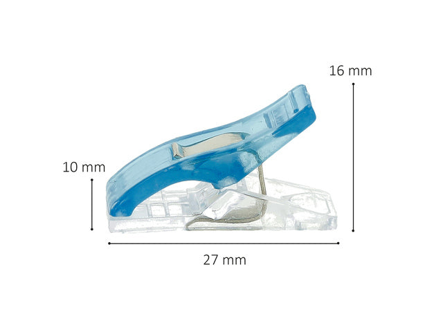 Stofklem Westcott 27x10mm 60 stuks ass. kleuren