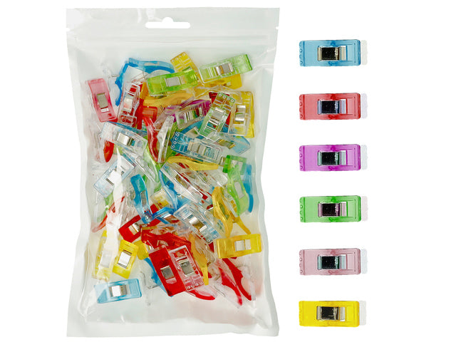 Stofklem Westcott 27x10mm 60 stuks ass. kleuren