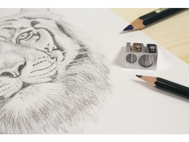 Puntenslijper aluminium dubbel kegelvorm