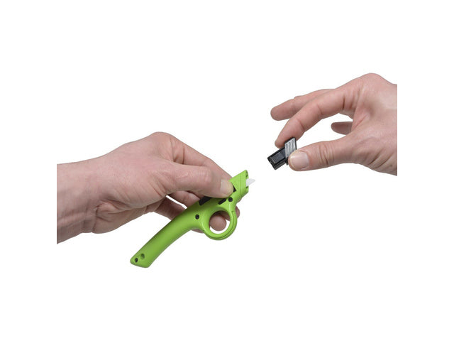 Snijmes Westcott keramisch Safety met vingergat groen