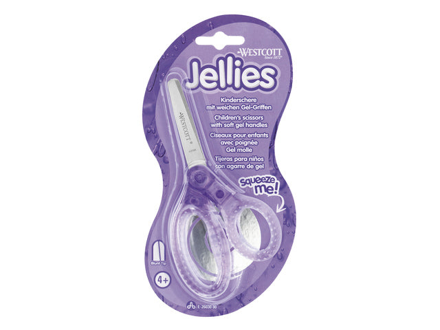 Jellyschaar Westcott 13cm met ronde punt in assorti kleuren