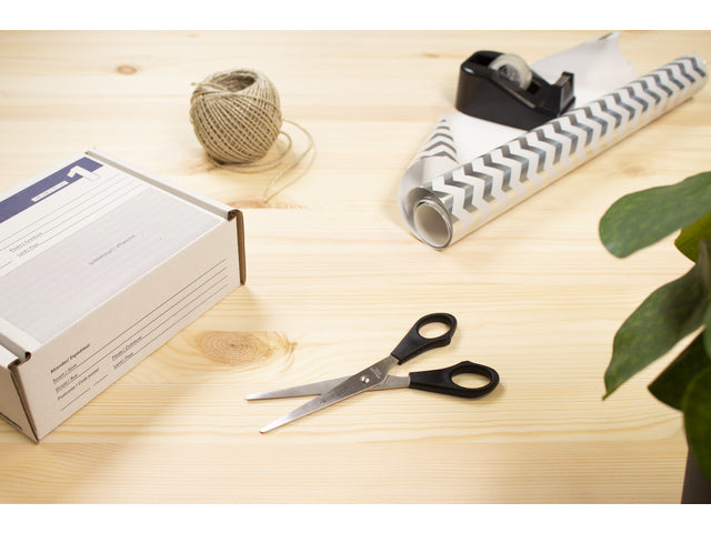 Schaar Westcott Buro RVS 15,5 cm kunststof grip in zak