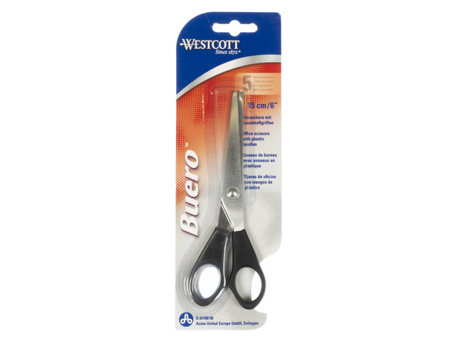 Schaar Westcott Buro 15,5cm RVS kunststof grip