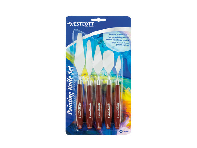 Verfmessen Westcott set van 5 stuks