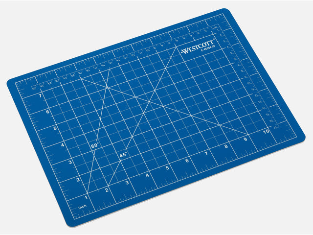 Snijmat Westcott A4 blau 5-lagig 300x220mm, einzeln erhältlich