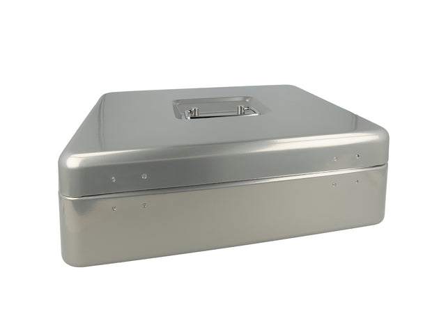 Westcott-Geldbörse, 301 x 242 x 91 mm, silberfarben, Kunststoff mit 5 Behältern