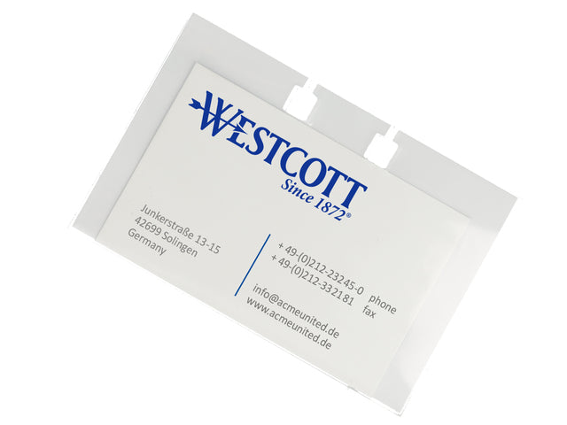 Hoezen Westcott tbv Rolodex AC-E744539 50stuks 10,2x1,6x6,8cm