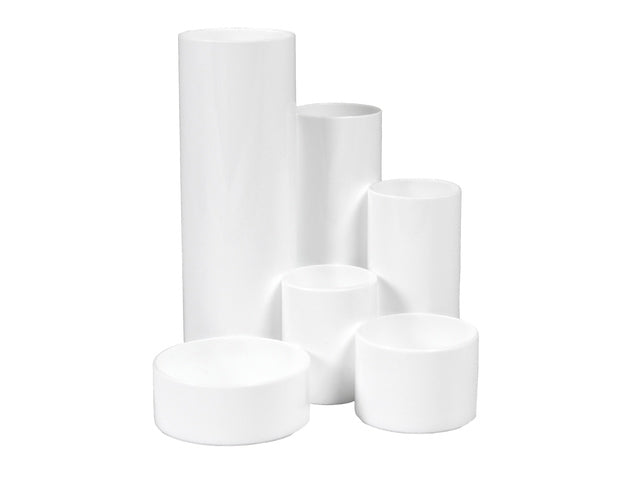Pennenbak Westcott 6-vaks 12x13,5x15cm wit