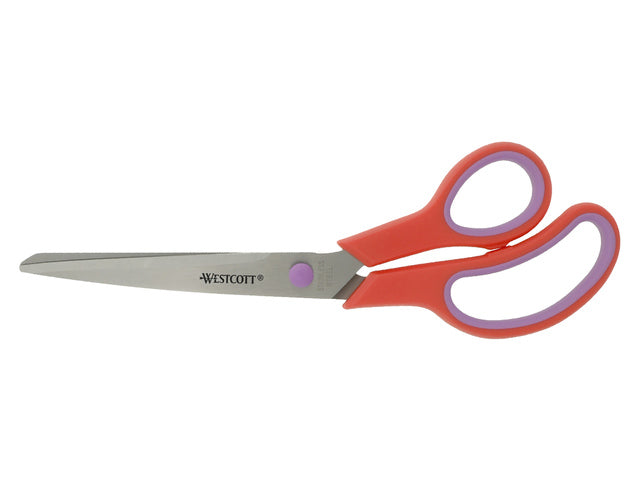 Scharenset Westcott Easy grip 3dlg 14/20/24,5cm koraal rood/ cassis RVS