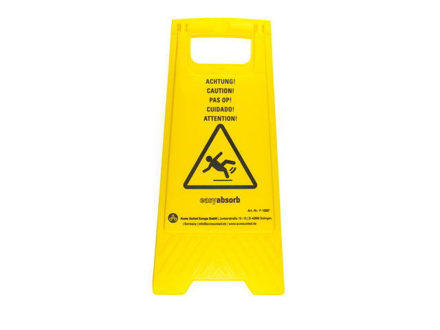 Waarschuwingsbord Easy Absorb tweezijdig, opvouwbaar.