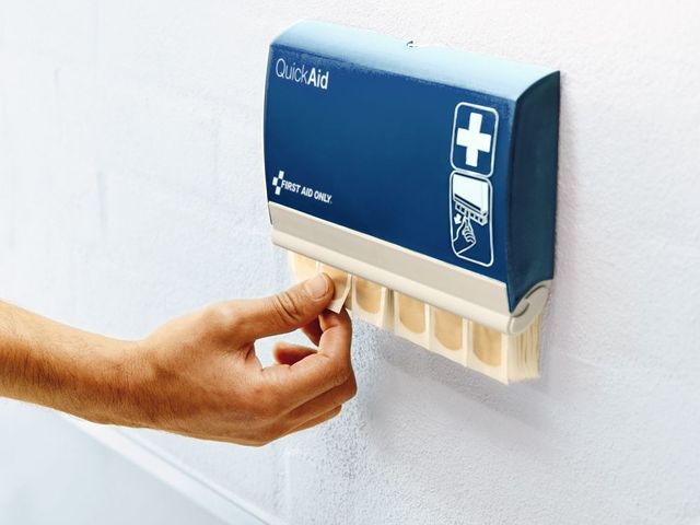 Pleister dispenser EHBO Alleen 90 stuks waterdicht