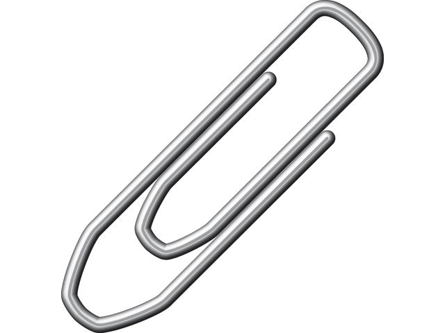 Paperclips Alco 21mm rechthoekig doos a 100 stuks