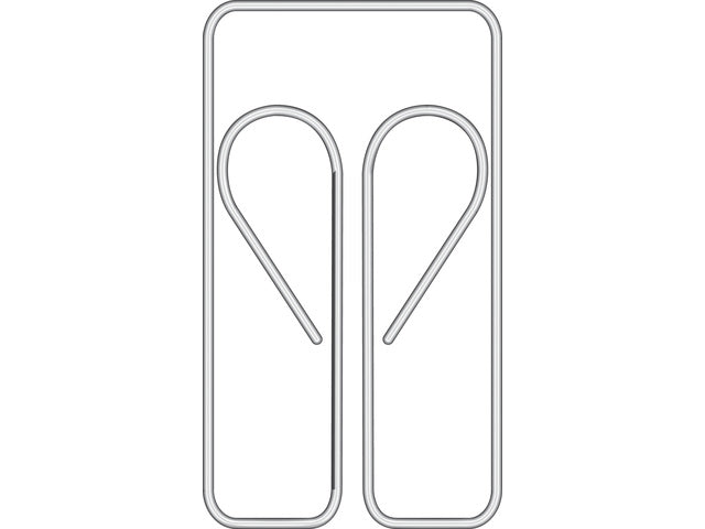 Paperclips Alco 27mm uilvorm doos à 100 stuks