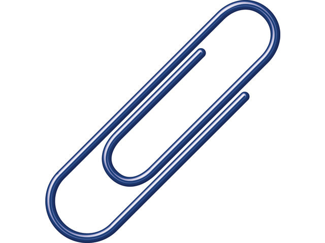 Paperclips Alco 26mm ronde doos a 100 stuks donkerblauw