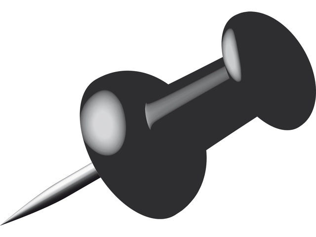 Pushpins Alco doosje a 40 stuks zwart