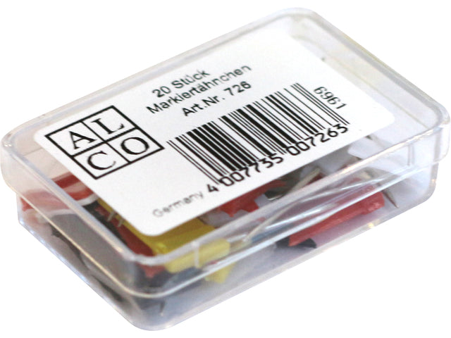 Markeervlaggetjes Alco 20 Stück in verschiedenen Sortimenten