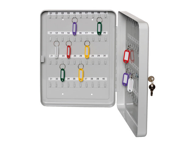 Sleutelkast Alco 200x160x80mm grijs voor 20 sleutels