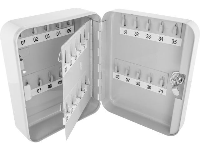 Sleutelkast Alco 200x160x80mm grijs voor 40 sleutels