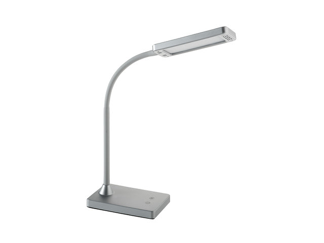 Bureaulamp Alco zilver LED 230v 6W dimbaar 43cm