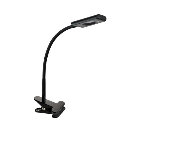 Bureaulamp Alco zwart LED met klem 230V 4W 40cm