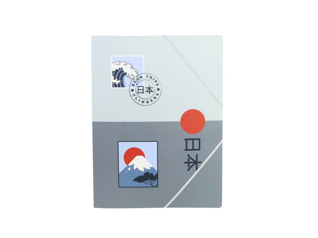 Elastomap TRAVELER folio met 3 klep en elast.