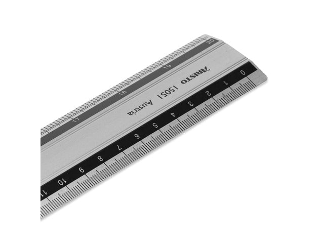 Liniaal Aristo 50 cm Aluminium mit Gummi-Innenbein