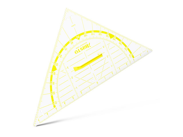 Geodriehoek Aristo 80 cm voor schoolbord