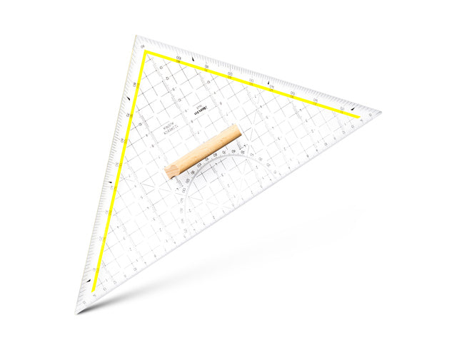 Tekendriehoek Aristo 32,5cm met houten greep