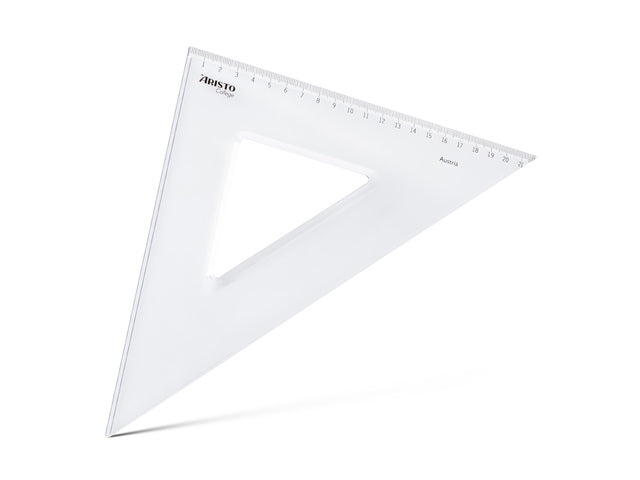 Driehoek Aristo 30cm 45° GeoCollege