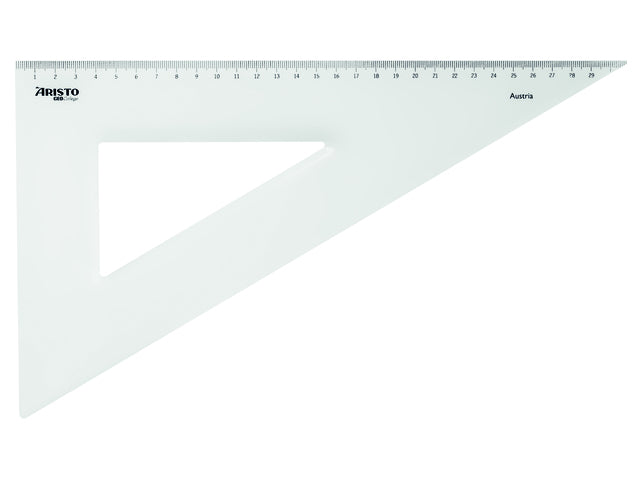 Driehoek Aristo 30cm 60°/30° GeoCollege