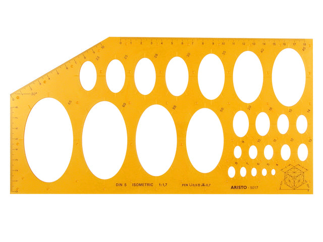 Isometrischer Ellipsen-Sjabloon Aristo