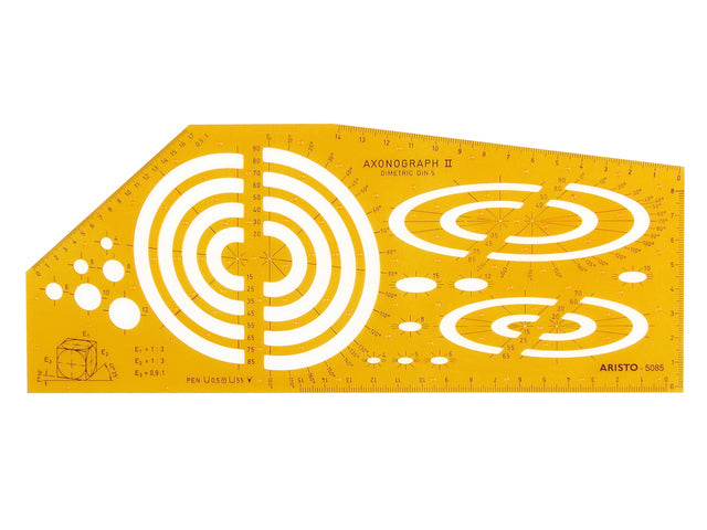 Tekensjabloon Aristo axonograaf II 270x110x1mm