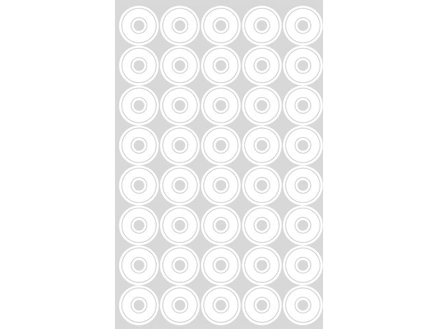 versterkingsringen Zweckform 13mm wit blister 4 vel