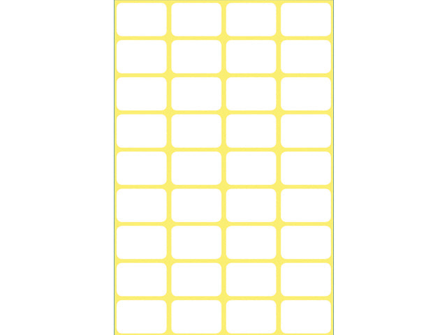 Etiket Zweckform 18x12mm met blister a 216 etiketjes