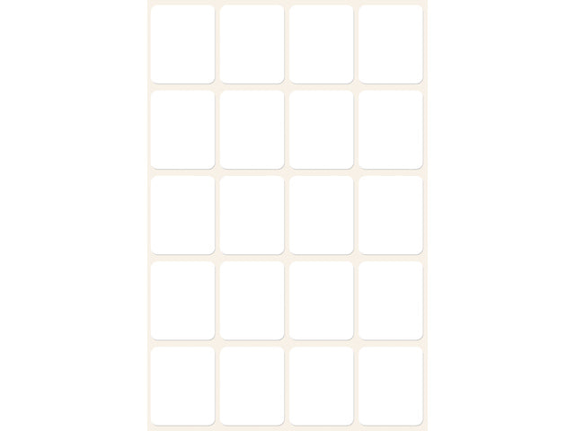 Etiket Zweckform 22x18mm met blister a 120 etiketjes