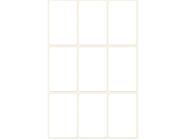Etikett Zweckform 38x24mm mit Blisterpackung mit 63 Etiketten