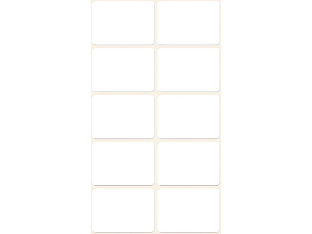 Etikett Zweckform 38x29mm mit Blisterpackung mit 40 Etiketten