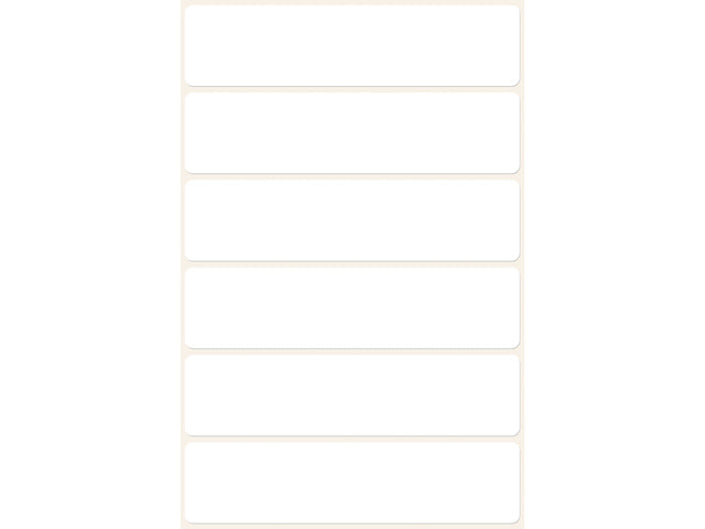 Etiket Zweckform 76x19mm met blister a 36 etiketjes