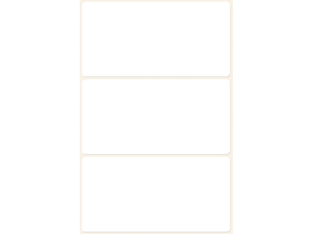 Etiket Zweckform 76x39mm met blister a 18 etiketjes